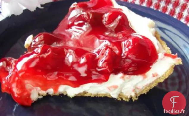 Tarte à la crème aux Cerises ou aux Myrtilles Facile (Sans cuisson)