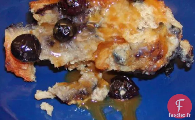 Pudding aux Myrtilles et au Pain