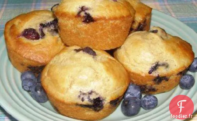 Muffins aux Bleuets et à l'Orange (Adaptés aux Diabétiques)