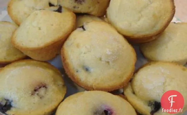 Muffins aux Myrtilles Et Au Citron