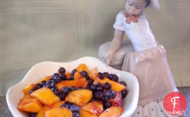 Salade de Fruits aux Myrtilles et à la Mangue