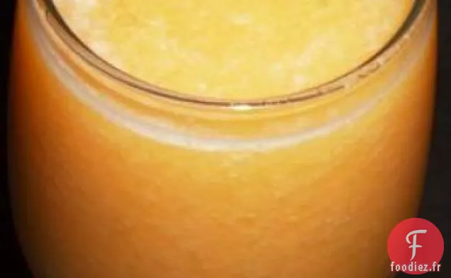 Smoothie Cantaloup, Pêche et Ananas