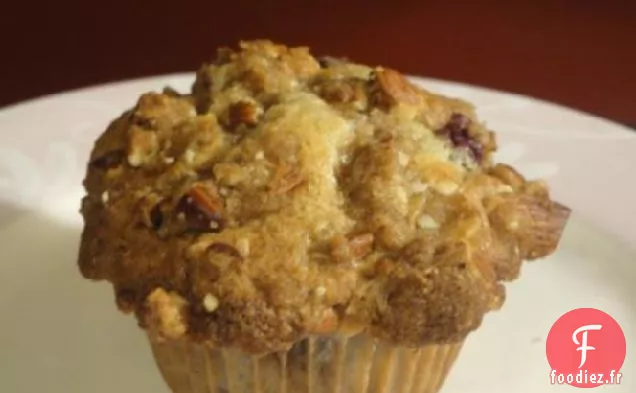 Muffins Aux Cerises Acides Et Crumble Aux Amandes