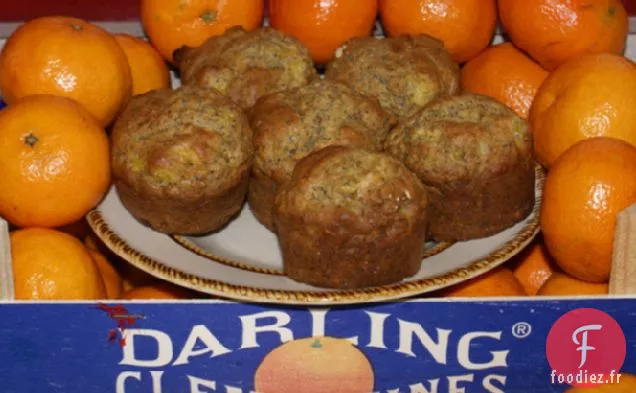 Muffins aux Graines de Pavot Clémentine