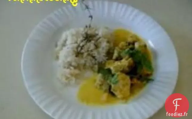 Curry Délicieux Au Poulet Cuit Solaire