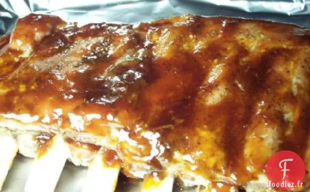 Côtes Levées de Dos de Bébé avec Sauce BBQ Expresso