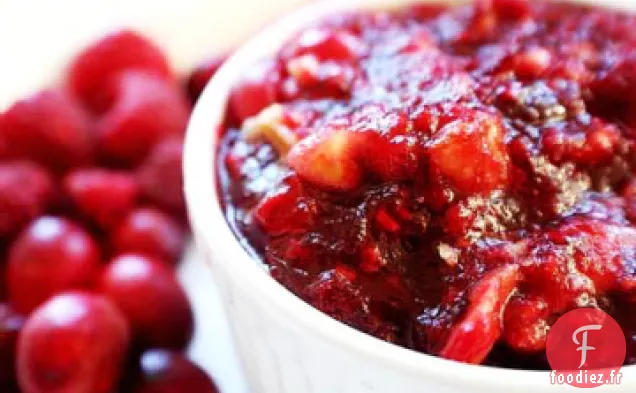 Sauce aux Canneberges aux Poires et à la Cardamome