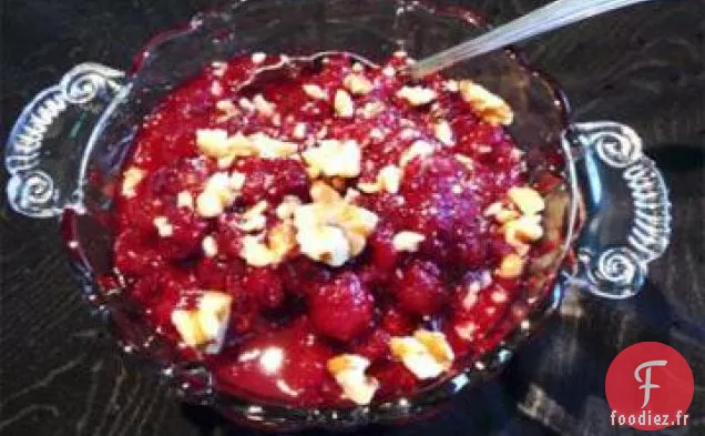 Sauce aux Canneberges Entières des Fêtes Avec une touche