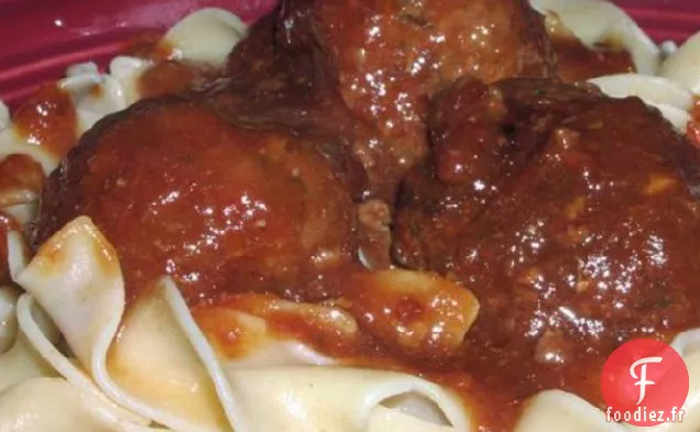 Boulettes de viande à la mijoteuse de Tante Jenny