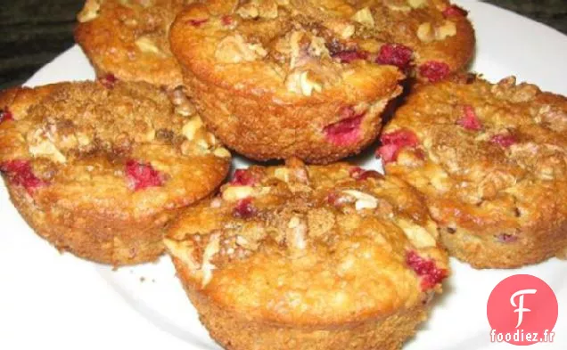 Muffins Sains aux Canneberges