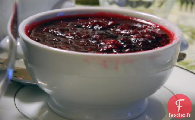 Sauce aux Canneberges Rôties