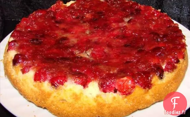 Gâteau à l'envers aux Canneberges