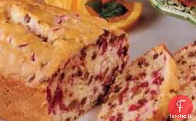 Pain aux Canneberges aux Pépites d'Orange