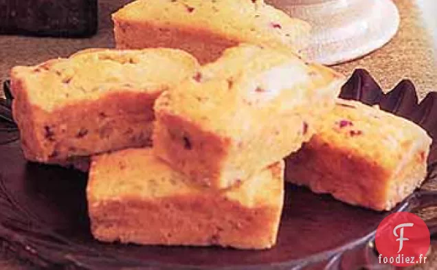 Pain de Maïs aux Graines de Fenouil, Canneberges Séchées et Raisins Secs Dorés