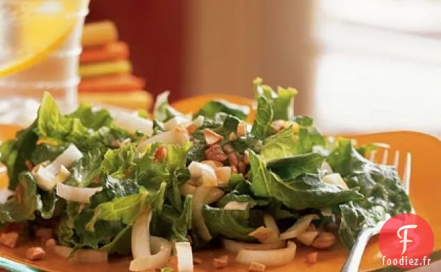 Salade d'Endives, de Laitue Sucrée et de Noix de Cajou
