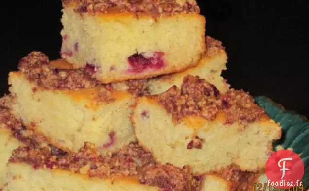 Gâteau Streusel aux Canneberges