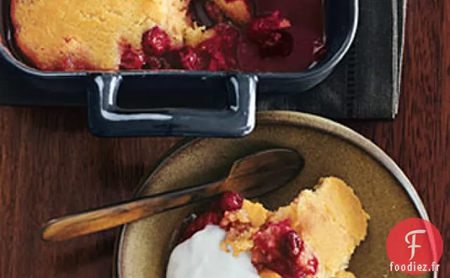 Gâteau au Pudding aux Canneberges et à l'Érable