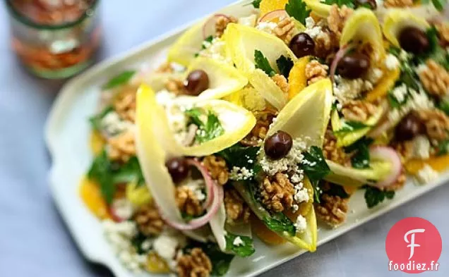 Salade De Feta, Endives Et Orange