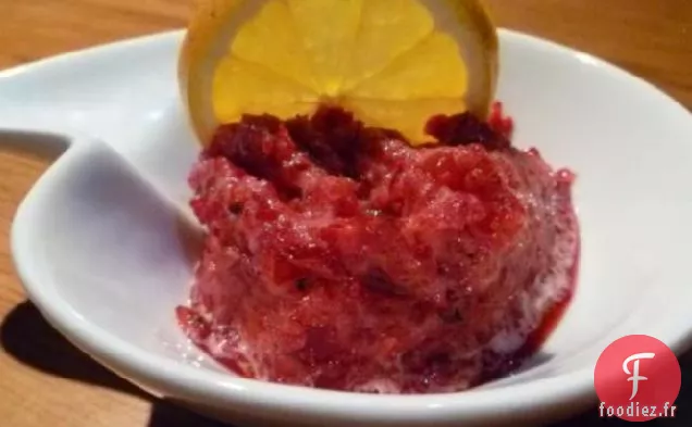 Sorbet Aux Canneberges et Ananas