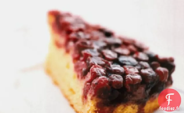 Gâteau à l'envers aux Canneberges