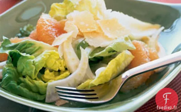 Salade de Pamplemousse Rose, Fenouil et Parmesan