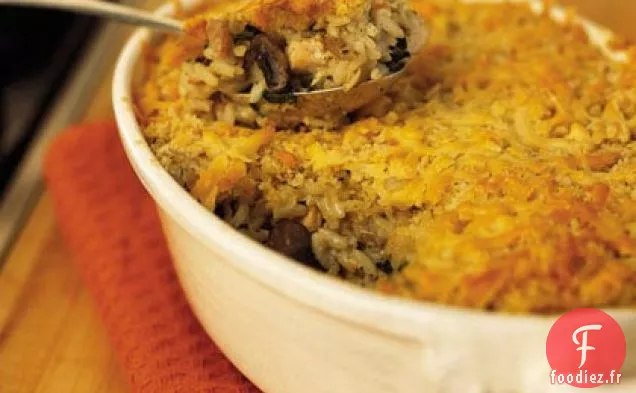 Casserole de Champignons et de Dinde