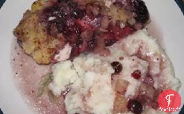 Poulet à l'Ananas Et aux Canneberges