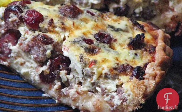 Quiche à la Saucisse aux Canneberges