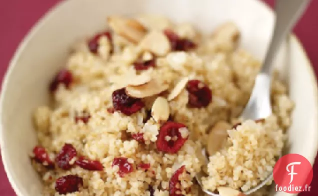 Pilaf de Boulgour aux Amandes et Canneberges séchées