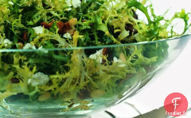 Salade Frisée, Bacon et Fromage de Chèvre