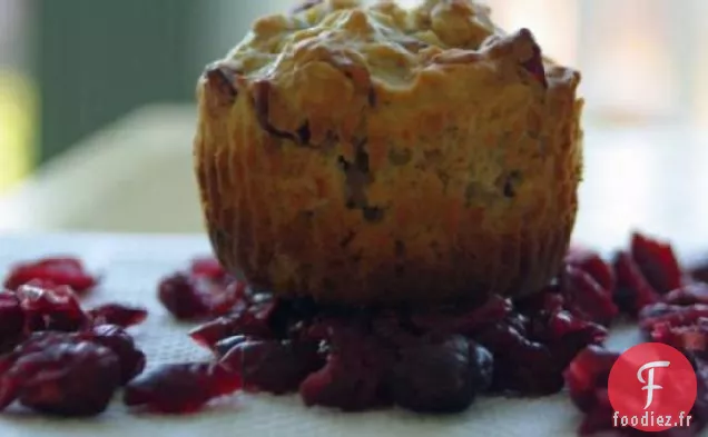 Muffins à l'Avoine et aux Canneberges
