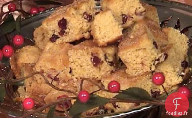 Carrés à l'Orange et aux Canneberges