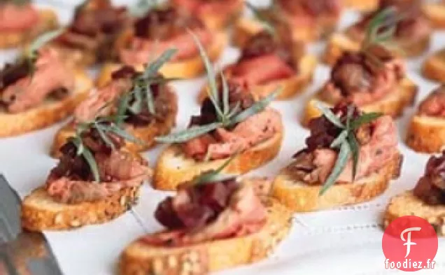 Crostini De Filet de Porc Épicé