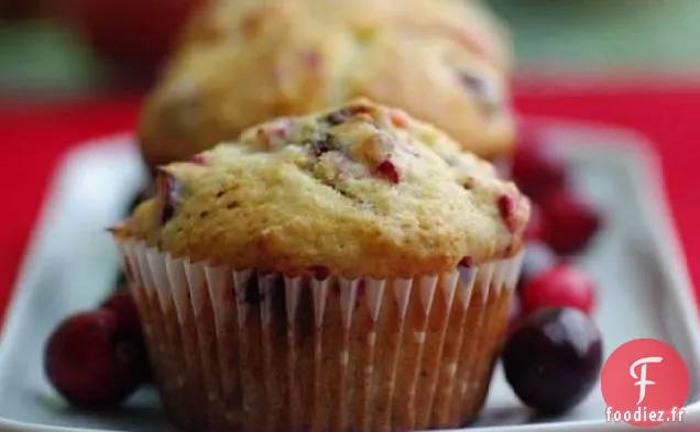 Muffins aux Pépites de Chocolat Et aux Canneberges