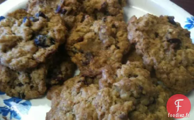 Biscuits à l'Avoine aux Canneberges et aux Noix Séchés