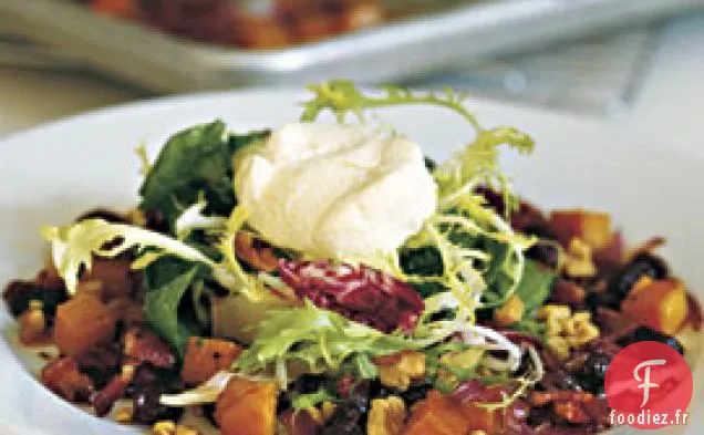 Salade De Courge Musquée Rôtie Avec Vinaigrette À L'Érable De Xérès