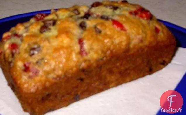 Pains à l'Orange Et au Chocolat aux Canneberges