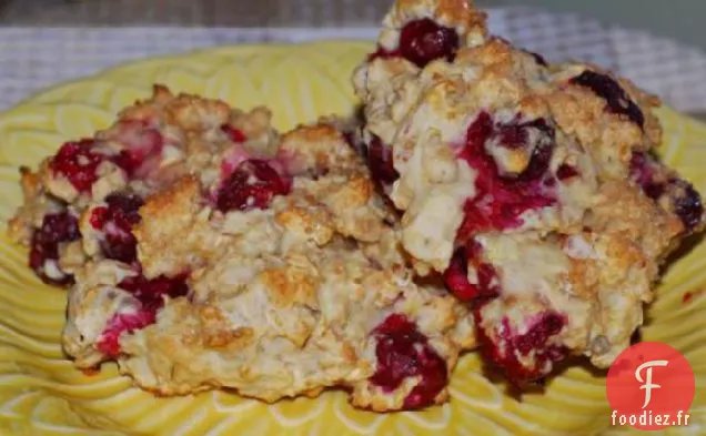 Scones d'Avoine aux Canneberges Et Au Citron