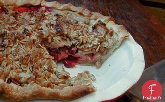 Tarte Croustillante aux Pommes et aux Canneberges