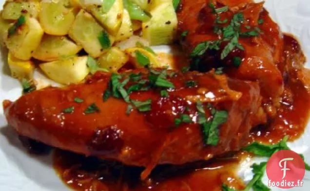 Poulet Aux Canneberges et à l'Orange