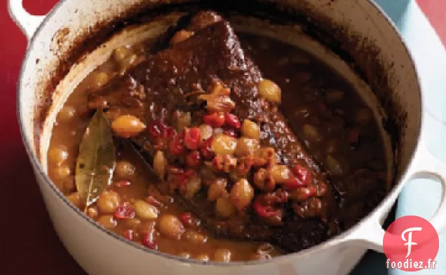 Poitrine Braisée aux Canneberges