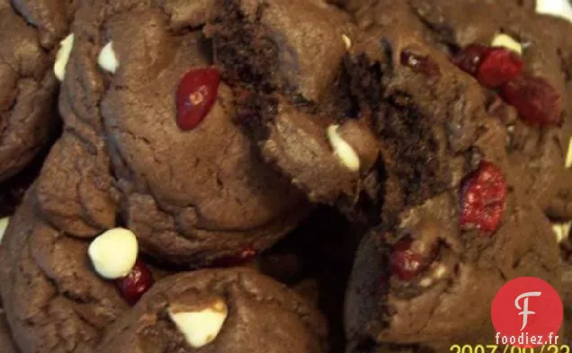 Biscuits Au Chocolat Blanc Aux Canneberges Faciles
