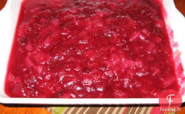 Sauce Aux Canneberges À La Poire