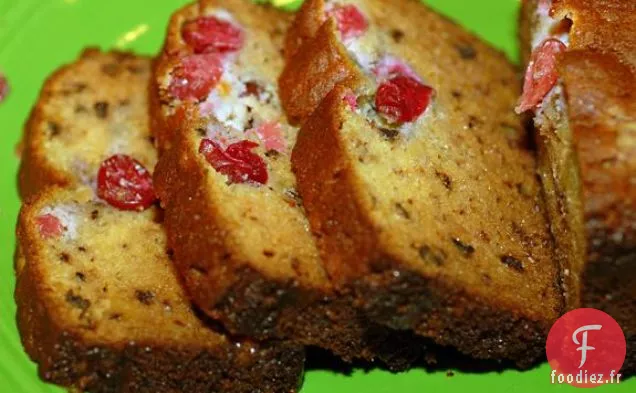 Pain Perdu aux Pommes à l'envers Avec Canneberges et Pacanes