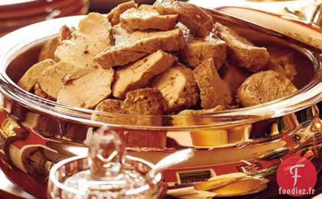 Sandwichs De Filet De Porc À La Conserve Canneberge-Coriandre