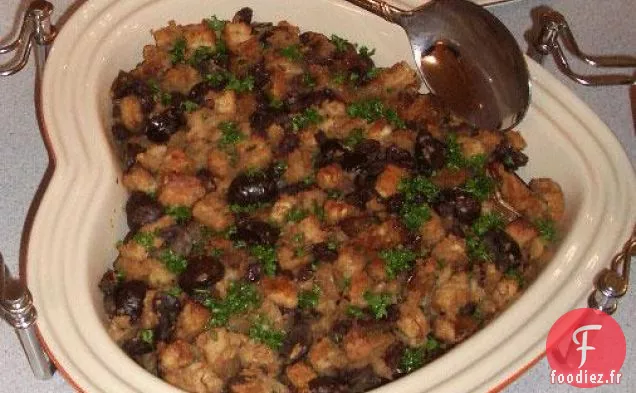 Pudding de Noël aux Pommes, Pruneaux et Pêches