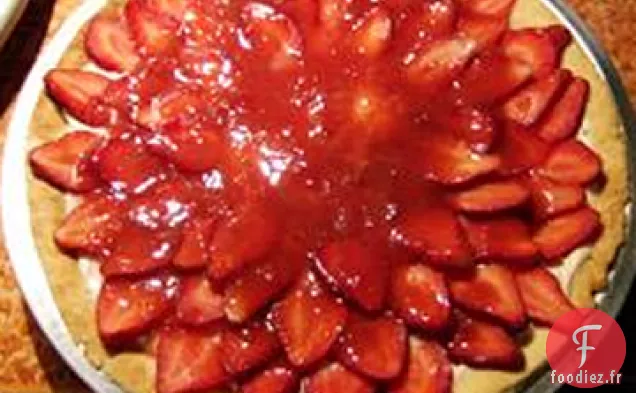 Tarte au Fromage aux Fraises