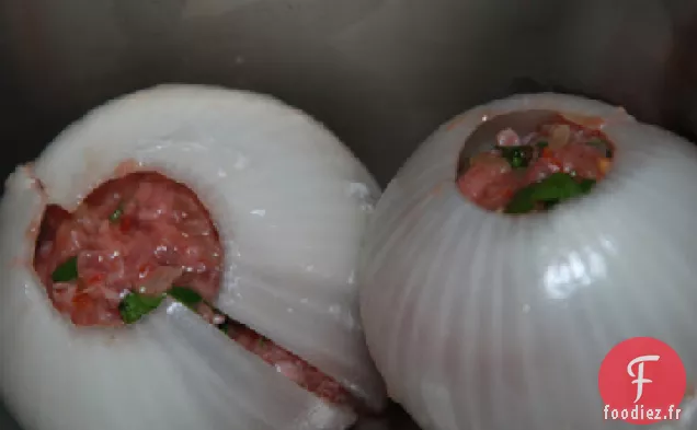 Oignons Braisés Avec Farce De Riz Sucré