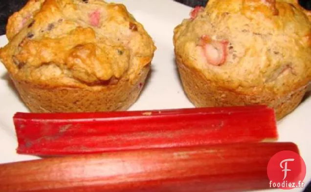 Muffins à la Rhubarbe