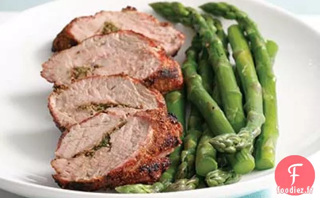 Steaks De Porc Au Romarin Et Haricots Au Beurre Poêlés Recette